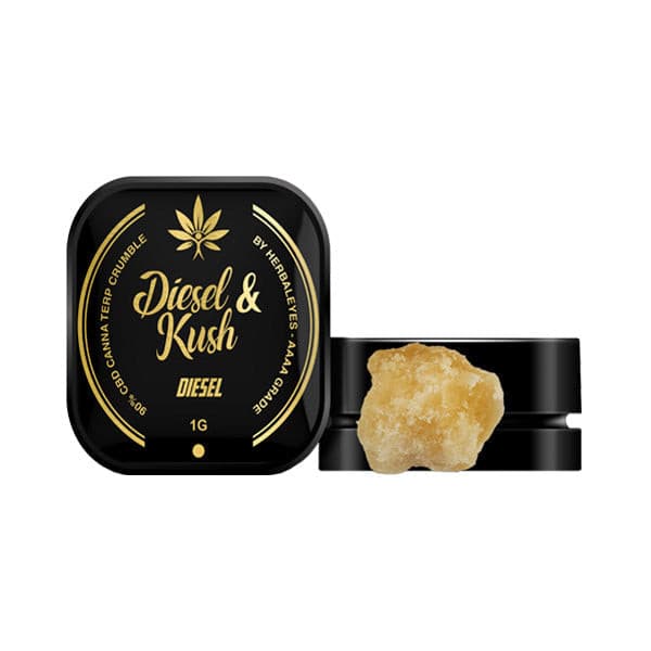 made by: Diesel & Kush price:£20.88 Diesel & Kush 900mg Canna Terp CBD Diesel Dab Slabs - 1g next day delivery at Vape Street UK