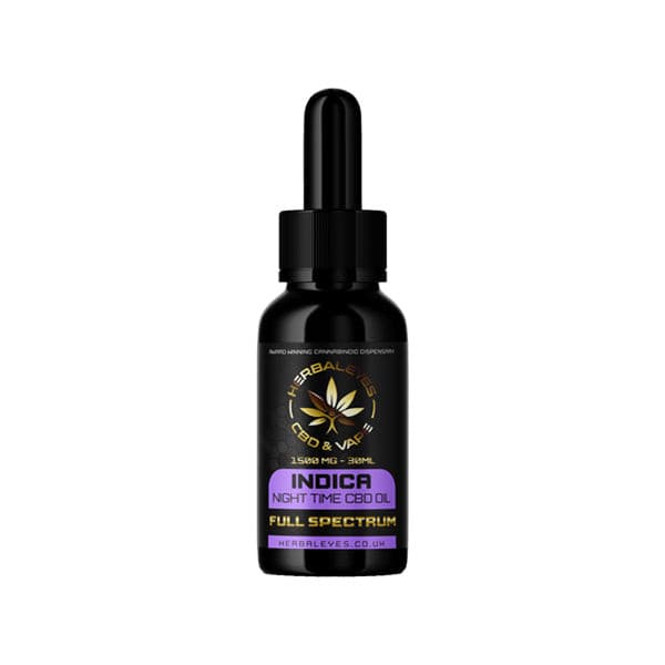 made by: Herbaleyes price:£74.08 Herbaleyes 1500mg Full Spectrum CBD Indica Oil - 30ml next day delivery at Vape Street UK
