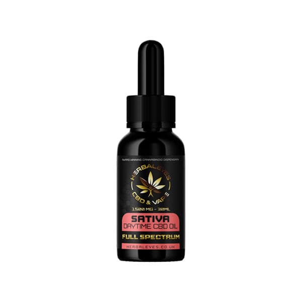 made by: Herbaleyes price:£74.08 Herbaleyes 1500mg Full Spectrum CBD Sativa Oil - 30ml next day delivery at Vape Street UK