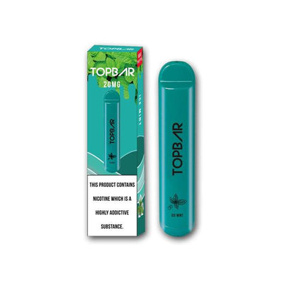 made by: Top Bar price:£4.32 20mg Top Bar Disposable Vape Pod 600 Puffs next day delivery at Vape Street UK