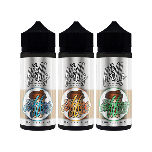 made by: No Frills price:£7.90 No Frills Collection Coffee Shop 80ml Shortfill 0mg (80VG/20PG) next day delivery at Vape Street UK