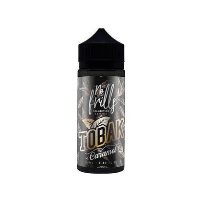 made by: No Frills price:£7.90 No Frills Collection Tobak 80ml Shortfill 0mg (80VG/20PG) next day delivery at Vape Street UK