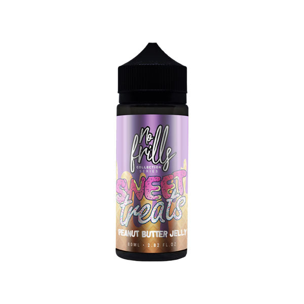 made by: No Frills price:£7.90 No Frills Collection Sweet Treats 80ml Shortfill 0mg (80VG/20PG) next day delivery at Vape Street UK