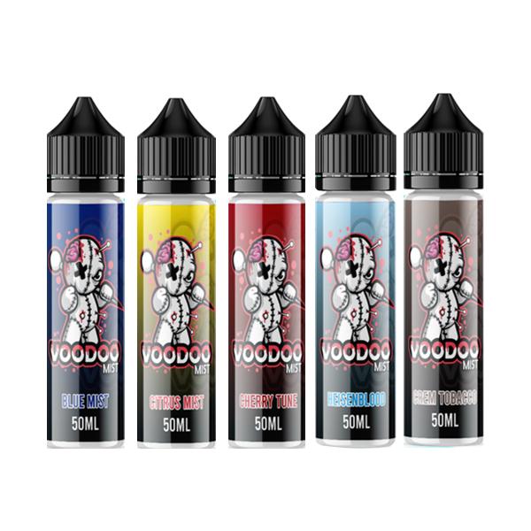 made by: Voodoo Mist price:£9.99 Voodoo Mist 0mg 50ml Shortfill (70VG/30PG) next day delivery at Vape Street UK