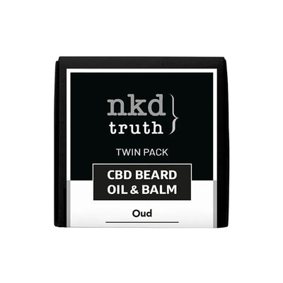 made by: NKD price:£17.01 NKD 150mg CBD Twin Pack OUD Beard Oil and balm (BUY 1 GET 1 FREE) next day delivery at Vape Street UK