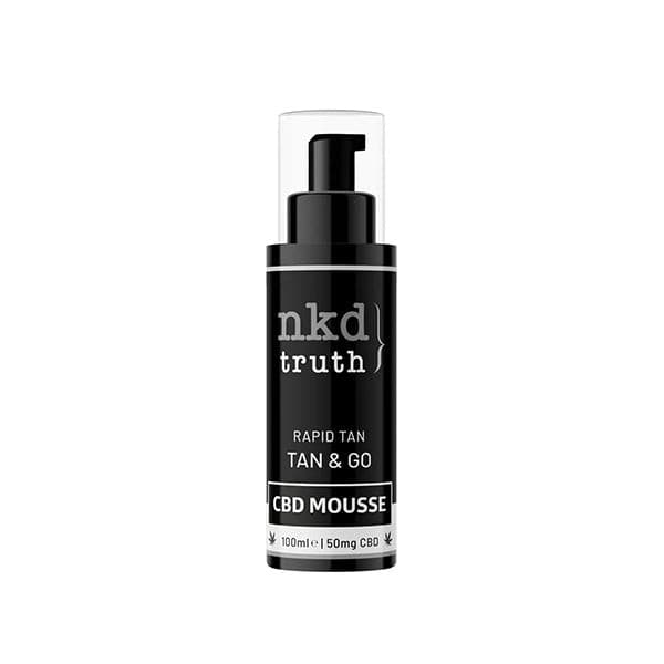 made by: NKD price:£16.15 NKD 50mg CBD Tan & Go Professional Rapid Tan Mousse 100ml (BUY 1 GET 1 FREE) next day delivery at Vape Street UK