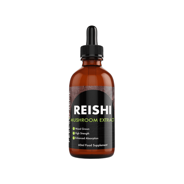 made by: Feel Supreme price:£31.35 Feel Supreme Reishi Mushroom Liquid Tincture - 60ml next day delivery at Vape Street UK