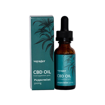 made by: Voyager price:£33.93 Voyager 500mg CBD Peppermint Oil - 30ml next day delivery at Vape Street UK