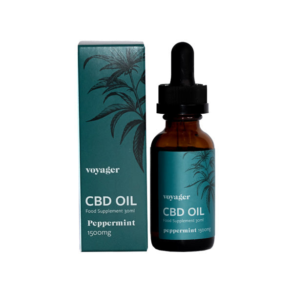 made by: Voyager price:£50.90 Voyager 1500mg CBD Peppermint Oil - 30ml next day delivery at Vape Street UK