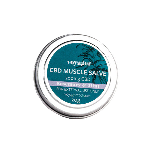 made by: Voyager price:£33.93 Voyager 200mg CBD Rosemary & Mint Muscle Salve - 20g next day delivery at Vape Street UK