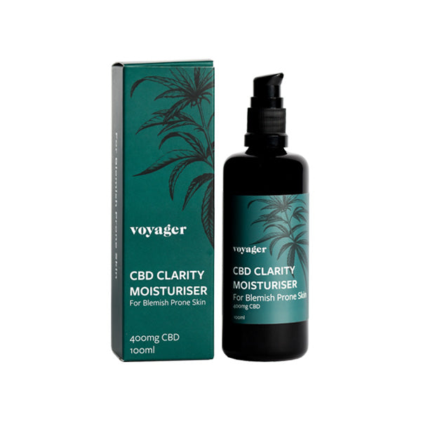 made by: Voyager price:£33.93 Voyager 400mg CBD Clairty Moisturiser - 100ml next day delivery at Vape Street UK