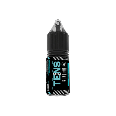 made by: Tens price:£19.00 3mg Tens 50/50 10ml (50VG/50PG) - Pack Of 10 next day delivery at Vape Street UK