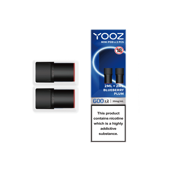 made by: Yooz price:£3.20 Yooz Mini Replacement Pods 2PCS 2ml next day delivery at Vape Street UK