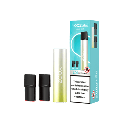 made by: Yooz price:£4.50 20mg Yooz Mini Rechargeable Device & Vape Pods x2 600 Puffs next day delivery at Vape Street UK