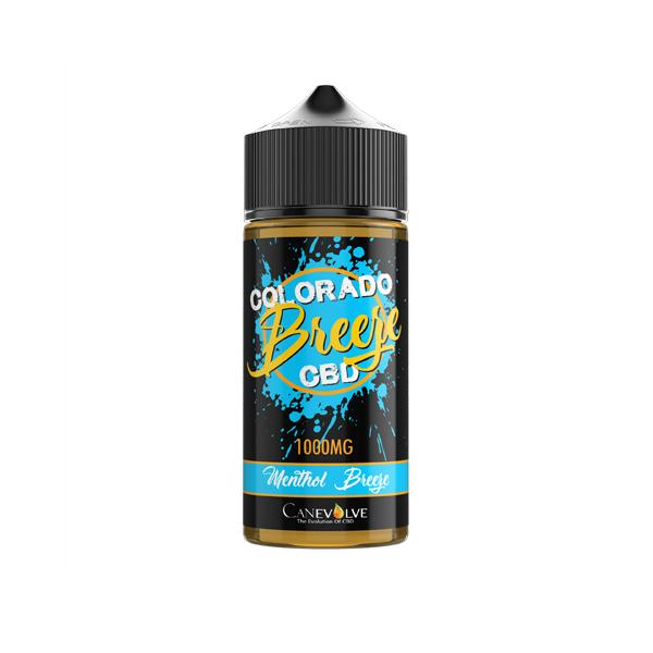 made by: Colorado price:£10.50 Colorado Breeze 1000mg CBD Vaping Liquid 100ml (50PG/50VG) next day delivery at Vape Street UK