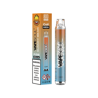 made by: VapeSoul price:£4.23 20mg VapeSoul Clear Disposable Vape Device 800 Puffs next day delivery at Vape Street UK
