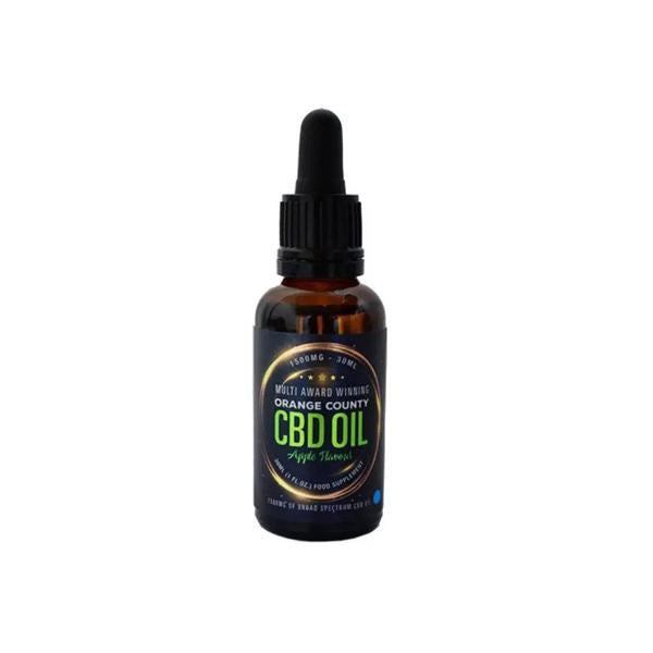 made by: Orange County price:£61.99 Orange County CBD 1500mg Flavoured Tincture Oil 30ml next day delivery at Vape Street UK