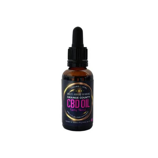 made by: Orange County price:£51.99 Orange County CBD 1000mg Flavoured Tincture Oil 30ml next day delivery at Vape Street UK