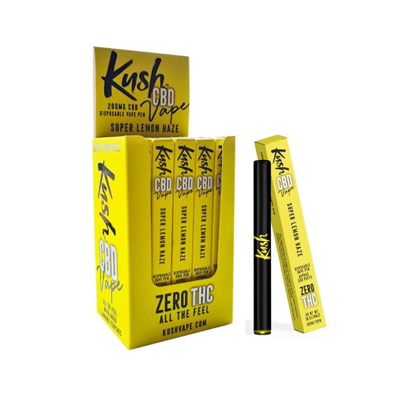 made by: Kush CBD price:£16.02 Kush Vape 200mg CBD Disposable Vape Pen (70VG/30PG) next day delivery at Vape Street UK