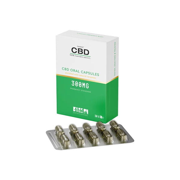 made by: CBD by British Cannabis price:£18.98 CBD by British Cannabis 300mg CBD 100% Cannabis Oral Capsules - 30 Caps next day delivery at Vape Street UK