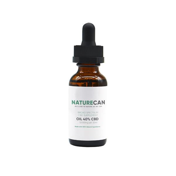 made by: Naturecan price:£304.00 Naturecan 40% 12000mg CBD Broad Spectrum MCT Oil 30ml next day delivery at Vape Street UK