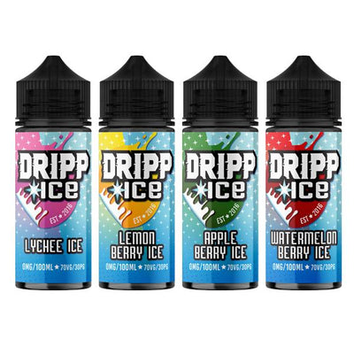 made by: Dripp Ice price:£12.50 Dripp Ice 0MG 100ml Shortfill (70VG/30PG) next day delivery at Vape Street UK