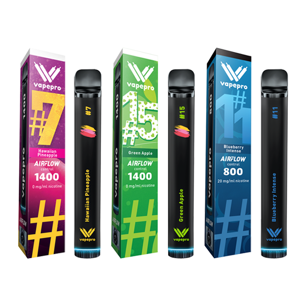 made by: Vapepro price:£2.70 20mg Vapepro Disposable Vape Device 800 Puffs next day delivery at Vape Street UK