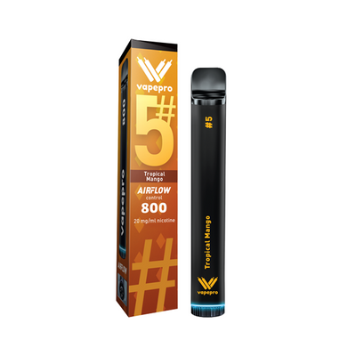 made by: Vapepro price:£2.70 20mg Vapepro Disposable Vape Device 800 Puffs next day delivery at Vape Street UK