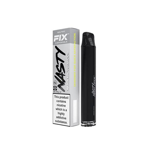 made by: Nasty Juice price:£4.95 20mg Nasty Air Fix Disposable Vaping Device 675 Puffs next day delivery at Vape Street UK