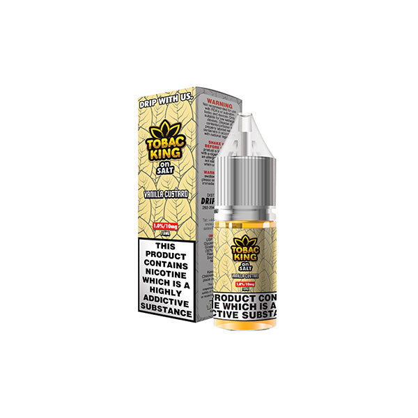 made by: Drip More price:£3.99 10mg Tobac King Salts By Drip More 10ml Nic Salts (50VG/50PG) next day delivery at Vape Street UK