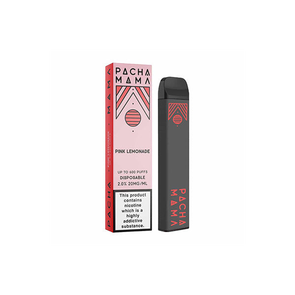 made by: Pachamama price:£5.40 20mg Pacha Mama Disposable Vaping Device 600 Puffs next day delivery at Vape Street UK