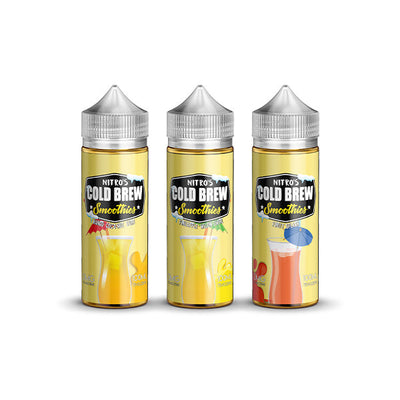 made by: Nitro's Cold Brew price:£12.50 Nitro's Cold Brew Smoothies 100ml Shortfill 0mg (75VG/25PG) next day delivery at Vape Street UK