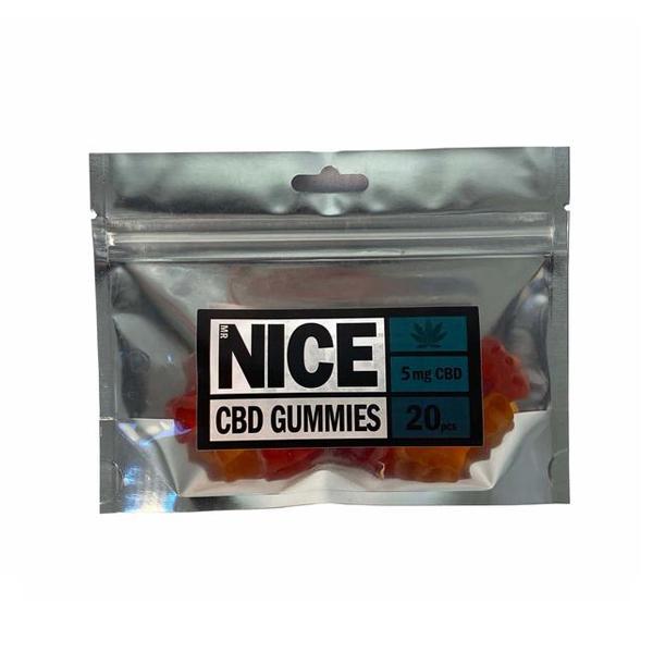 made by: MR Nice price:£20.33 Mr Nice 100mg CBD Strawberry Gummies - 20pcs next day delivery at Vape Street UK