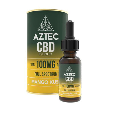 made by: Aztec CBD price:£50.30 Aztec CBD 100mg CBD Vaping Liquid 10ml (50PG/50VG) next day delivery at Vape Street UK