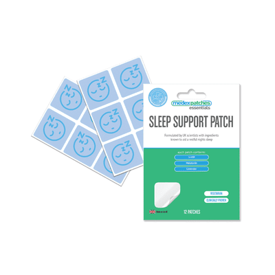 made by: Medex Essentials price:£9.48 Medex Essentials Sleep Support 5HTP + Melatonin Patches - 12 Patches next day delivery at Vape Street UK