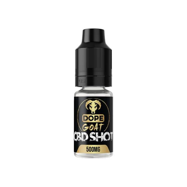 made by: Dope Goat price:£10.40 Dope Goat 1500mg CBD Shot 10ml next day delivery at Vape Street UK