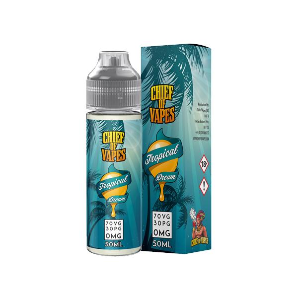 made by: Chief of Vapes price:£10.00 Chief of Vapes 0mg 50ml Shortfill (70VG/30PG) next day delivery at Vape Street UK