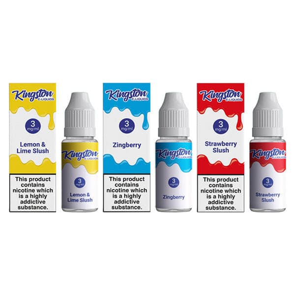 made by: Kingston price:£1.50 Kingston 3mg 10ml E-liquids (50VG/50PG) next day delivery at Vape Street UK