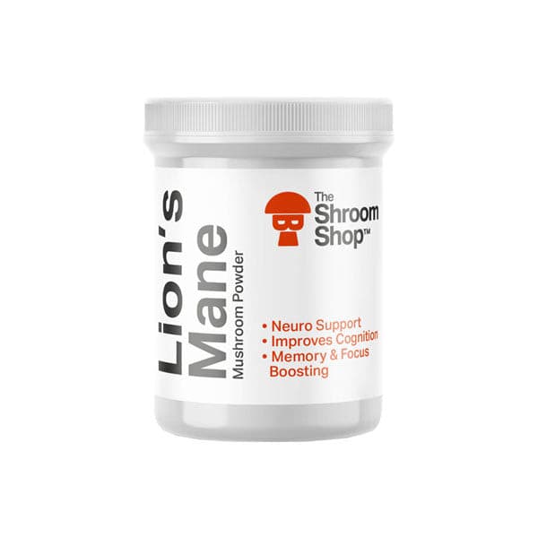 made by: The Shroom Shop price:£31.81 The Shroom Shop Lion's Maine Mushroom 90000mg Powder next day delivery at Vape Street UK