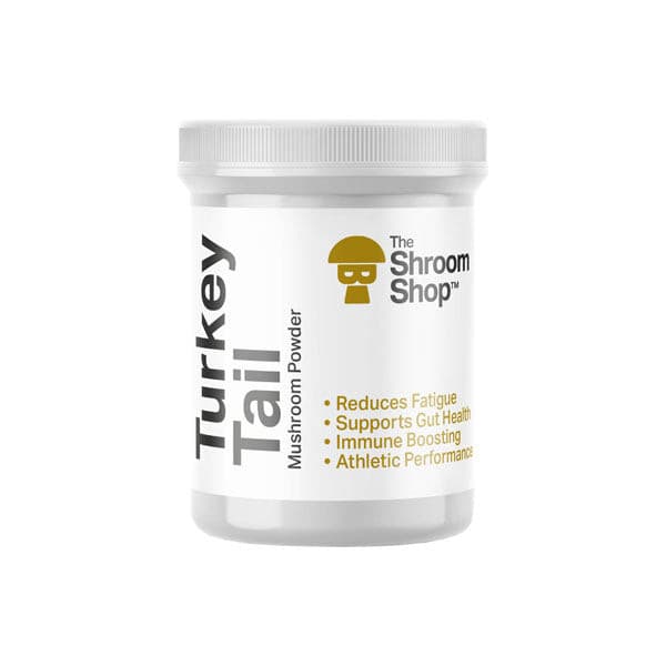 made by: The Shroom Shop price:£31.81 The Shroom Shop Turkey Tail Mushroom 90000mg Powder next day delivery at Vape Street UK