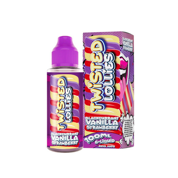 made by: Twisted Lollies price:£12.50 Twisted Lollies 100ml Shortfill 0mg (60VG/40PG) next day delivery at Vape Street UK