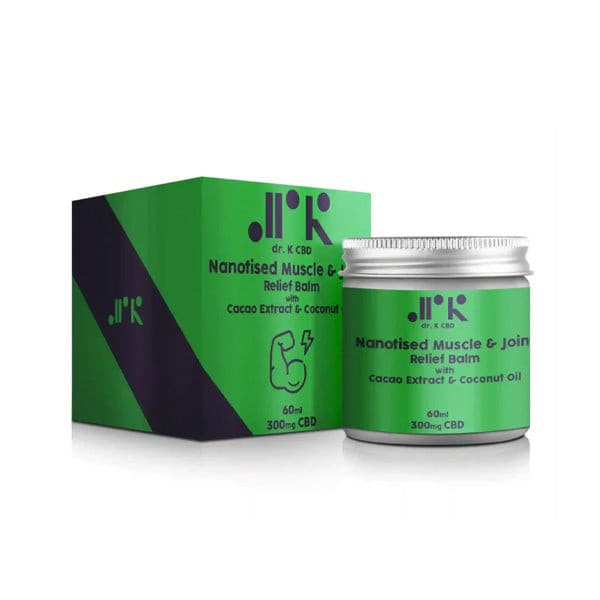 made by: Dr K CBD price:£33.25 Dr K CBD 300mg CBD Nano Emulsified Joint Relief Balm - 60ml next day delivery at Vape Street UK