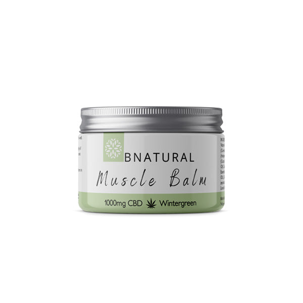 made by: Bnatural price:£20.00 Bnatural Wintergreen 1000mg CBD Muscle Balm - 50ml next day delivery at Vape Street UK