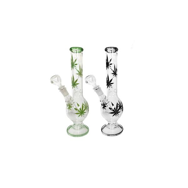 made by: Unbranded price:£45.15 3 x 12" Leaf Design Glass Bong - GB45-GB46-GB47 next day delivery at Vape Street UK