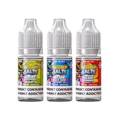 made by: Twisted Salts price:£3.99 20mg Twisted Salts 10ml Nic Salt (50VG/50PG) next day delivery at Vape Street UK