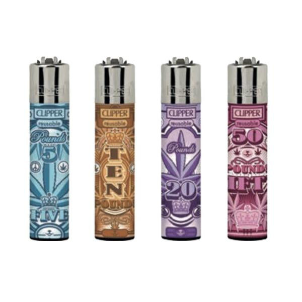 made by: Clipper price:£46.94 40 Clipper Refillable Printed Design Classic Lighters next day delivery at Vape Street UK