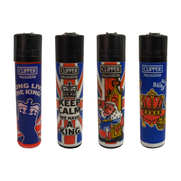 made by: Clipper price:£56.60 40 Clipper CP11RH Classic Flint King Lighters - CL5C140UKH next day delivery at Vape Street UK