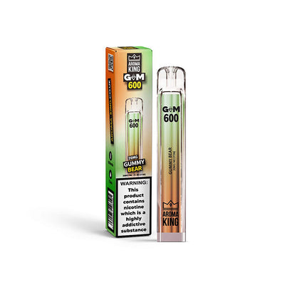 made by: Aroma King price:£4.48 0mg Aroma King GEM 600 Disposable Vape Device 600 Puffs next day delivery at Vape Street UK