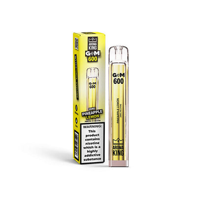 made by: Aroma King price:£4.48 0mg Aroma King GEM 600 Disposable Vape Device 600 Puffs next day delivery at Vape Street UK