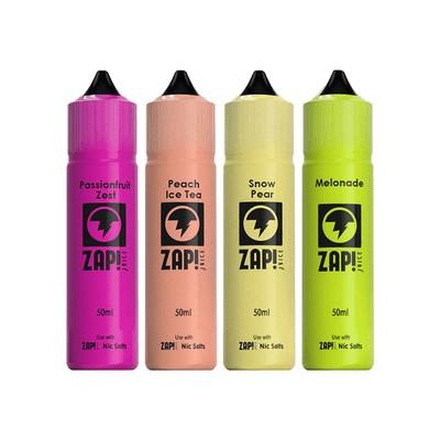 made by: Zap! Juice price:£9.99 Zap! Juice 50ml Shortfill 0mg (70VG/30PG) next day delivery at Vape Street UK
